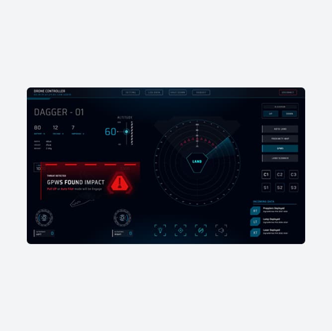 Dagger 1 - Drone Controller App.